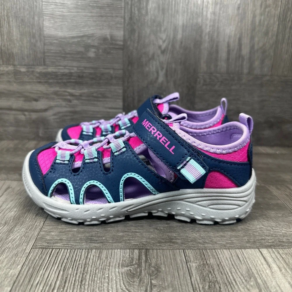 Merrell Hydro Trekker Sandal Kids 13M Navy Pink Purple Water Hiking MK126302 NEW